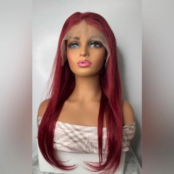 Other - 13x4 full front lace Red 100% Human hair wig